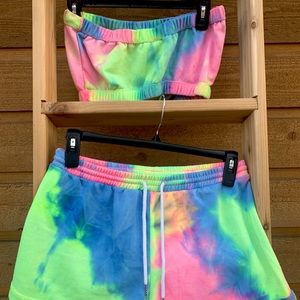 Fashion Nova Tie Dye Tube Set